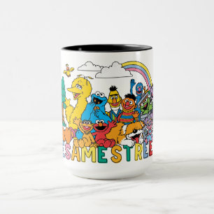 Caneca Rua Sésamo   Onda arco-íris
