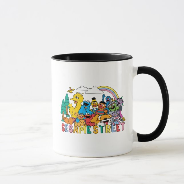 Caneca Rua Sésamo | Onda arco-íris (Direita)