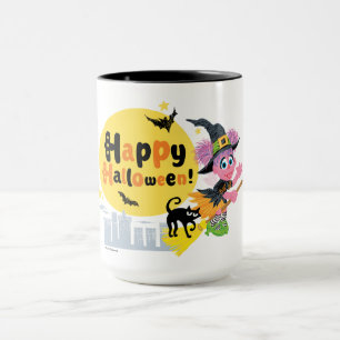 Caneca Rua Sésamo   Padrão Bonito de Halloween