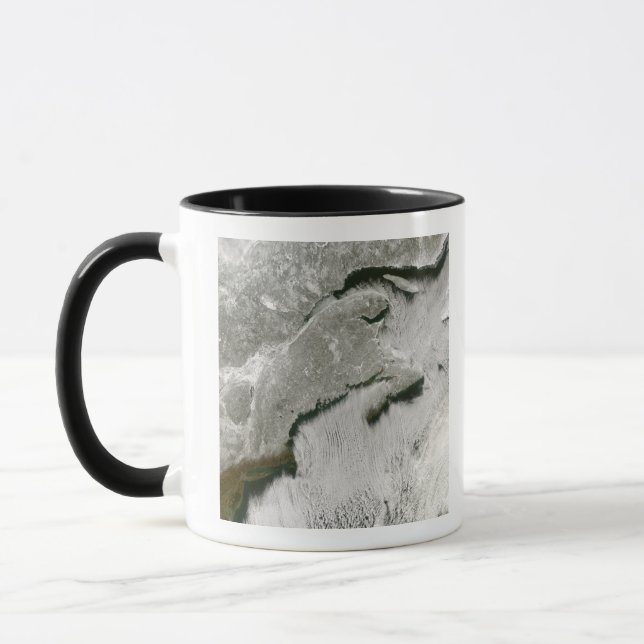 Caneca Ruas de neve e nuvens (Esquerda)