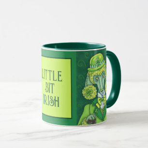 CANECA RUAS. PADDY'S IRISH VERDE POODLE FRANCÊS, CACHORRO