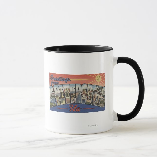 Caneca Ruas. Petersburgo, Flórida - Cenas Largas 3 (Direita)