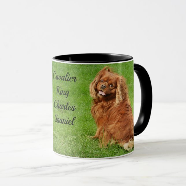 Caneca Ruby Cavalier King Charles Spaniel Dog Mug (Frente Esquerda)