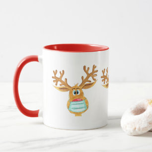 Caneca Rudolph, a Reindeer Mascarada