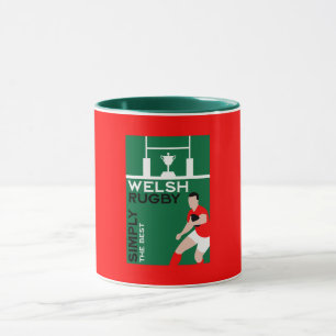 Caneca Rugby Wales Fan Art