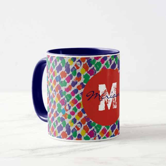 Caneca Ruídos coloridos. (Frente Esquerda)