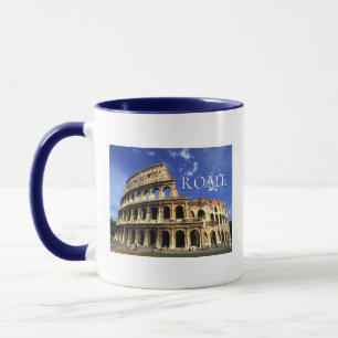 Caneca Ruínas Famosas do Coliseu Roma Itália