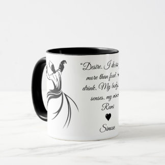 Caneca Rumi Namorados Te Amo poesia Mug popular