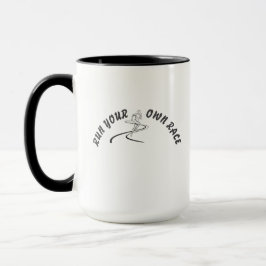 Caneca Run Your Own Race Motivational Quote Mug | Inspira