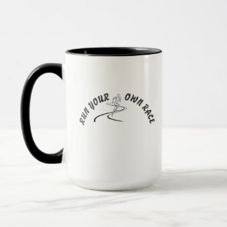 Caneca Run Your Own Race Motivational Quote Mug | Inspira