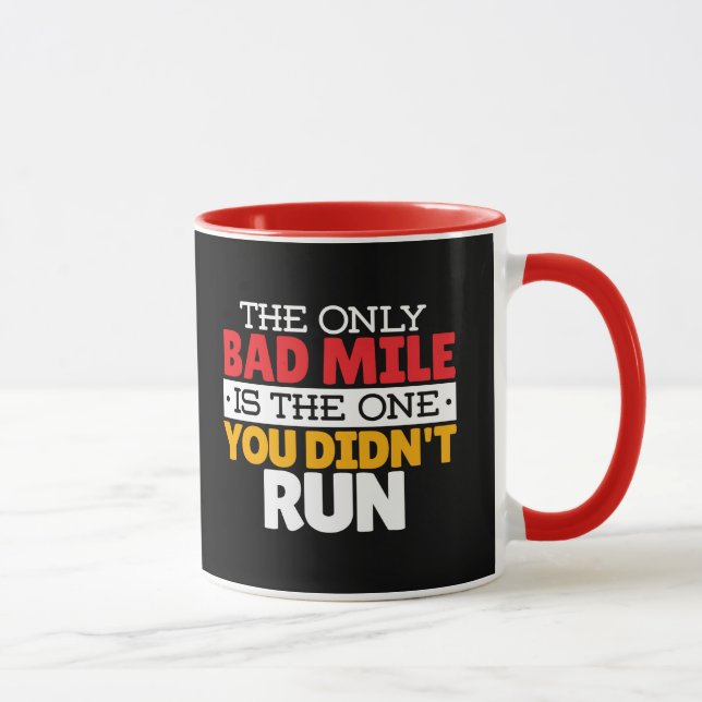 Caneca Runner - Engraçado Mile Executando Cotação (Direita)