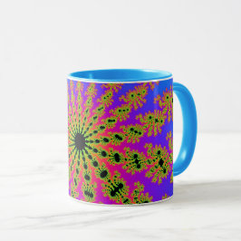 Caneca Ruptura de Teal e Rosa