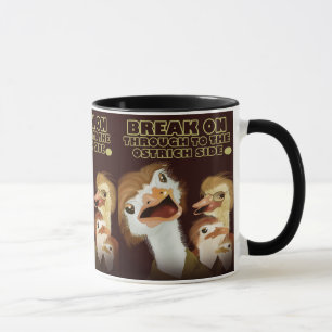 Caneca Ruptura sobre completamente ao copo do lado da