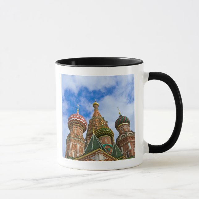 Caneca Rússia, Moscou, Praça Vermelha, São Basílio (Direita)
