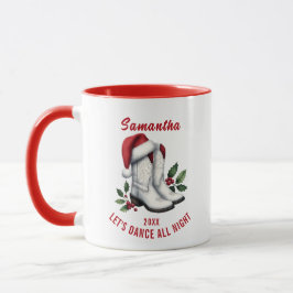 Caneca Russo White Country Cowboy Boots Mug