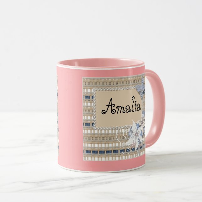 Caneca Rustic, casamento (Frente Esquerda)