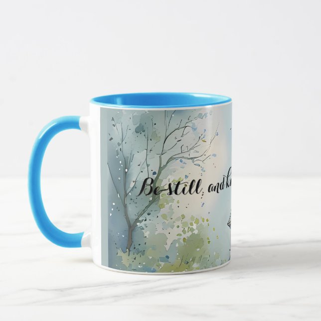 Caneca Rustic Church Path in Wildflower Meadow Text (Esquerda)