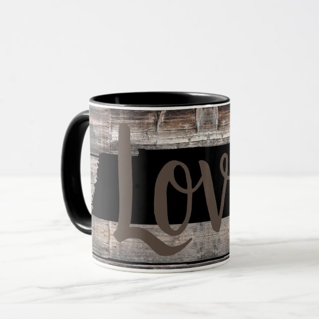 Caneca rustic TENNESSEE LOVE in script (Frente Esquerda)