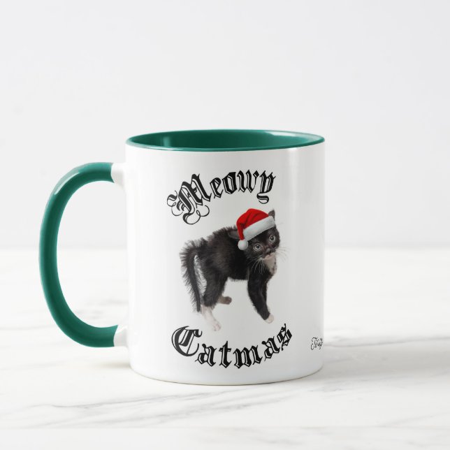 Caneca Rutabaga "Meowy Christmas" Mug (Esquerda)