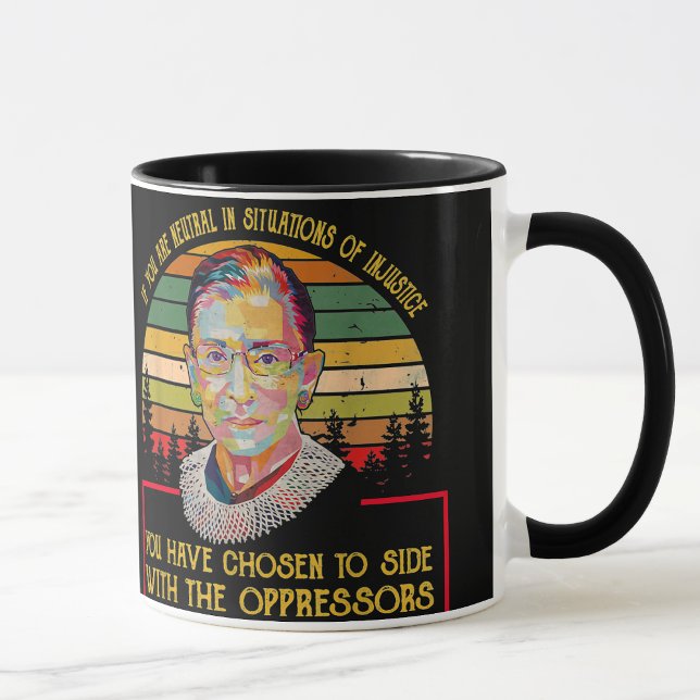 Caneca Ruth Bader Ginsburg Mantém A Boa Luta - RBG (Criador carregado)
