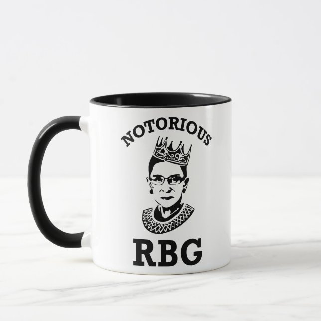 Caneca Ruth Bader Ginsburg Mug, RBG Womens, notório Rbg (Esquerda)