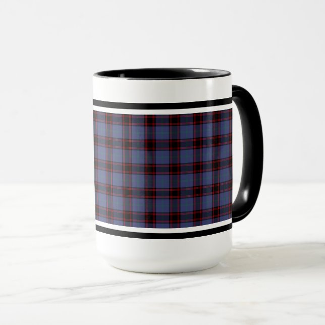 Caneca Rutherford Clan Scottish Tartan (Frente Esquerda)