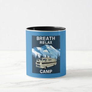 Caneca RV de casa Camper Viagem Van Retrospectivo
