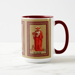 Caneca S. Jerônimo como Cardeal com Leão (P 004)
