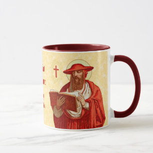 Caneca S. Jerônimo como Cardeal com Livro (P 004)