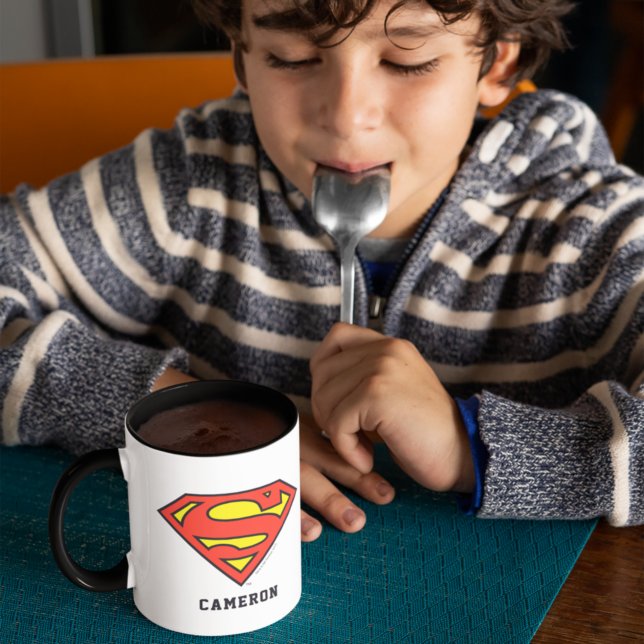 Caneca S-Shield Personalizado do Super-Homem | Mug de log (Criador carregado)