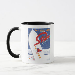 Caneca S varrendo - Há sempre poster do Promo da neve