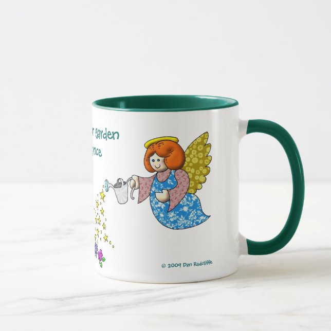 Caneca Saa da sala em seu jardim para os anjos à dança (Direita)