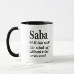 Caneca Saba Hebrew Vovô Definição Judaica Hanukkah Gif<br><div class="desc">Saba Funny Hanukkah - Camisa de Definição</div>
