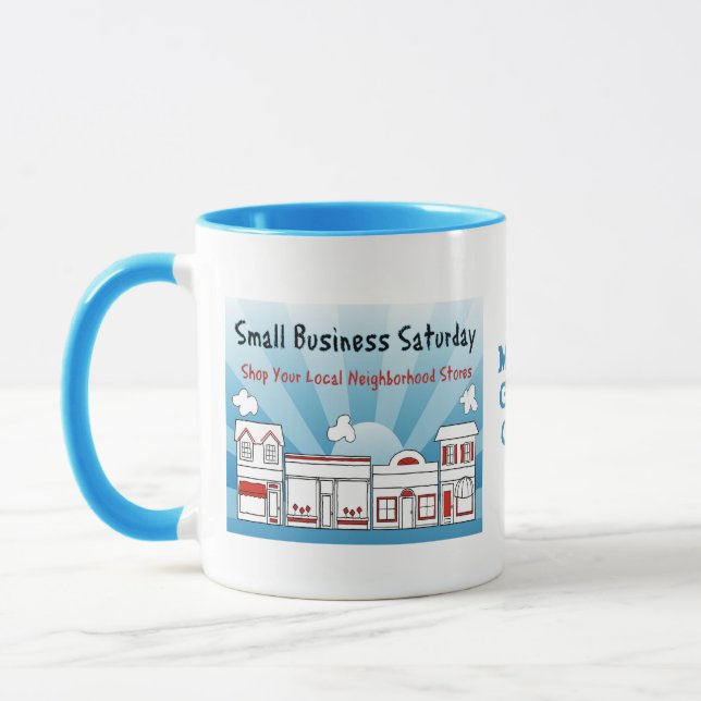 Caneca Sábado para Pequenas Empresas (Esquerda)