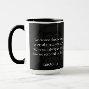 Caneca Sabedoria de Epictetus: empoderamento através da r