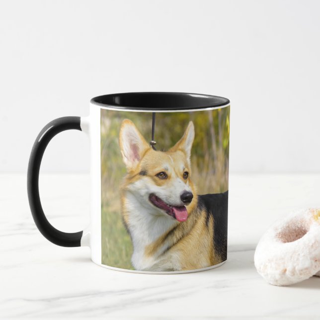 Caneca Sable Cardigan Welsh Corgi Dog (Com Donut)
