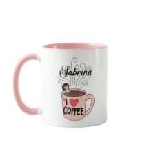 Sabrina ama o café