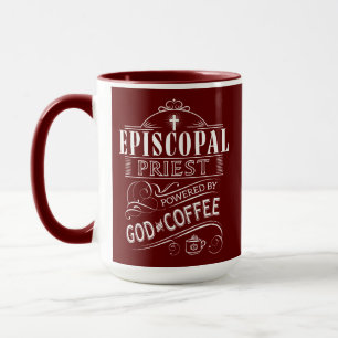 Caneca Sacerdote episcopal, movido por Deus e Coffee Mug