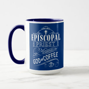 Caneca Sacerdote episcopal, movido por Deus e Coffee Mug