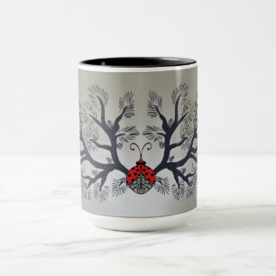 Caneca Saco de tote de pinheiro e pinheiro