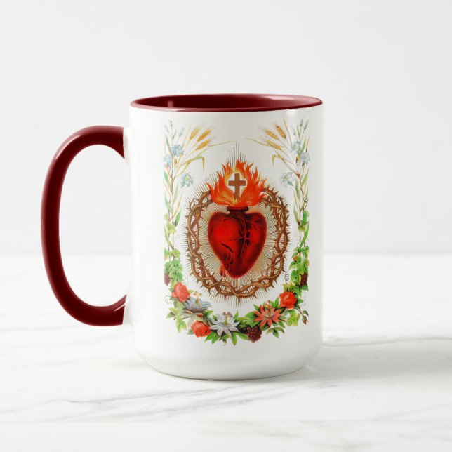Caneca Sacred Heart of Jesus Detente Orthodox Icon (Esquerda)
