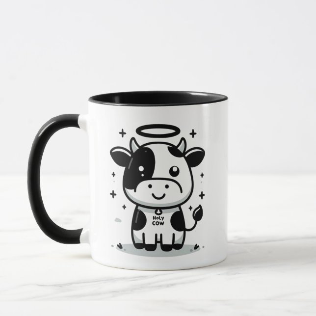 Caneca  Sacred Moo-Ment Holy Cow Mug – Floating Cow  (Esquerda)