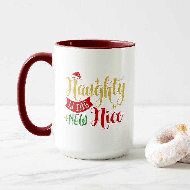 Caneca Safada é o Novo Legal, Presente de Natal Engraçado (Com Donut)