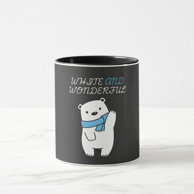 CANECA SAFE THE POLAR BEARS\CUTE AND WHITE POLAR BEAR (Centro)