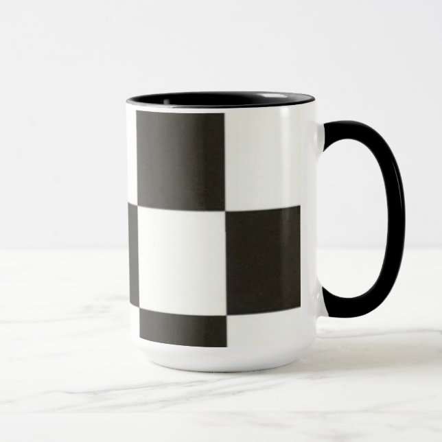 Caneca Sagan om ringen-mugg. svart/vitt (Direita)