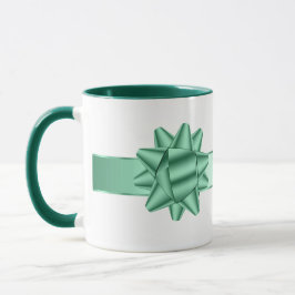 Caneca Sage Green Ribbon Arco Natal