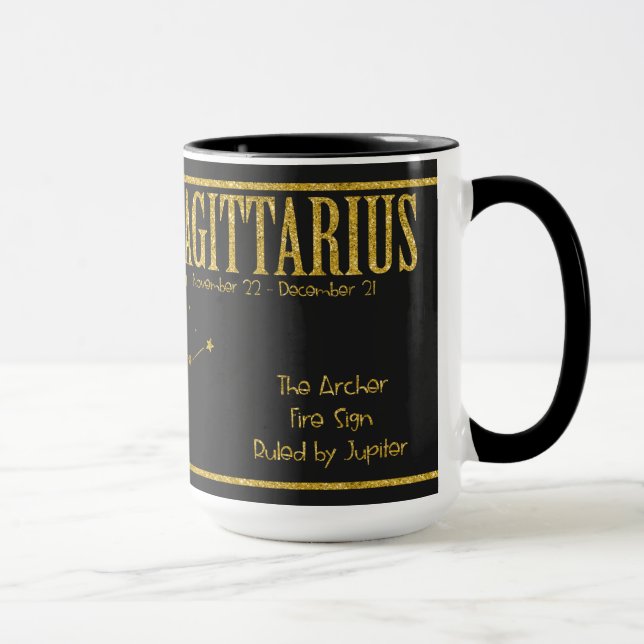 Caneca Saggitarius - Sinal de Estrela Zodíaca Mug (Direita)