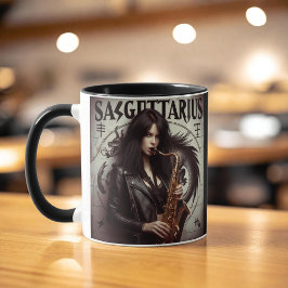Caneca Sagitário Zodiac Musicoso Saxofone