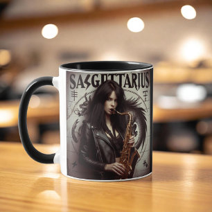 Caneca Sagitário Zodiac Musicoso Saxofone