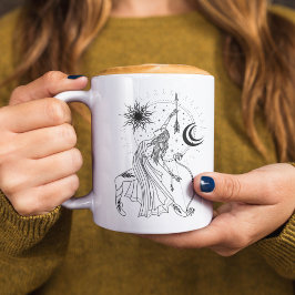 Caneca Sagittarius Black Rim Mug 15oz